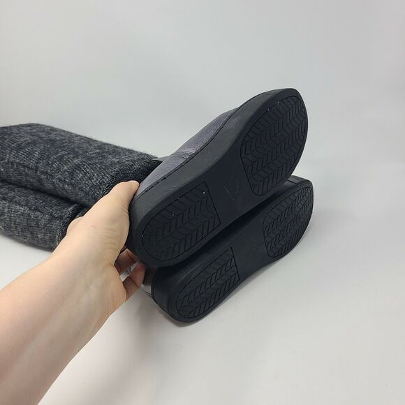 Nakedfeet Womens Umbra Boots Metallic Round Toe Knee High Low Heel Pull On 6.5 M - Picture 6 of 8